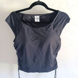 Lands' End Cropped swim top sz 12